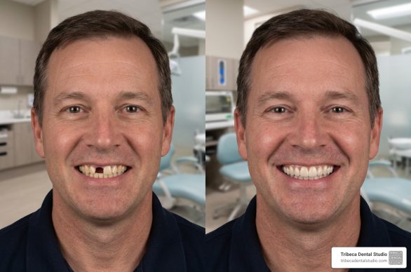 one day implants smile transformation